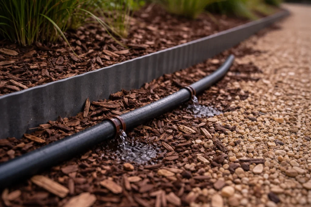 Setting Up Your Garden’s Irrigation and Borders from the Start