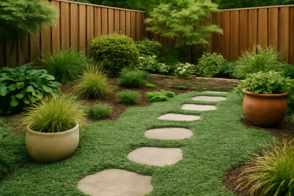 Low-Maintenance Backyard Makeover with Plants and Texture