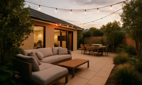 Outdoor entertainment area