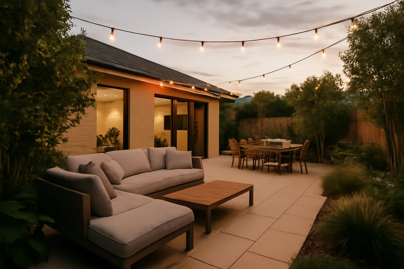 Outdoor entertainment area