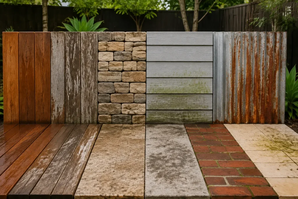 How Different Outdoor Materials Age Over Time